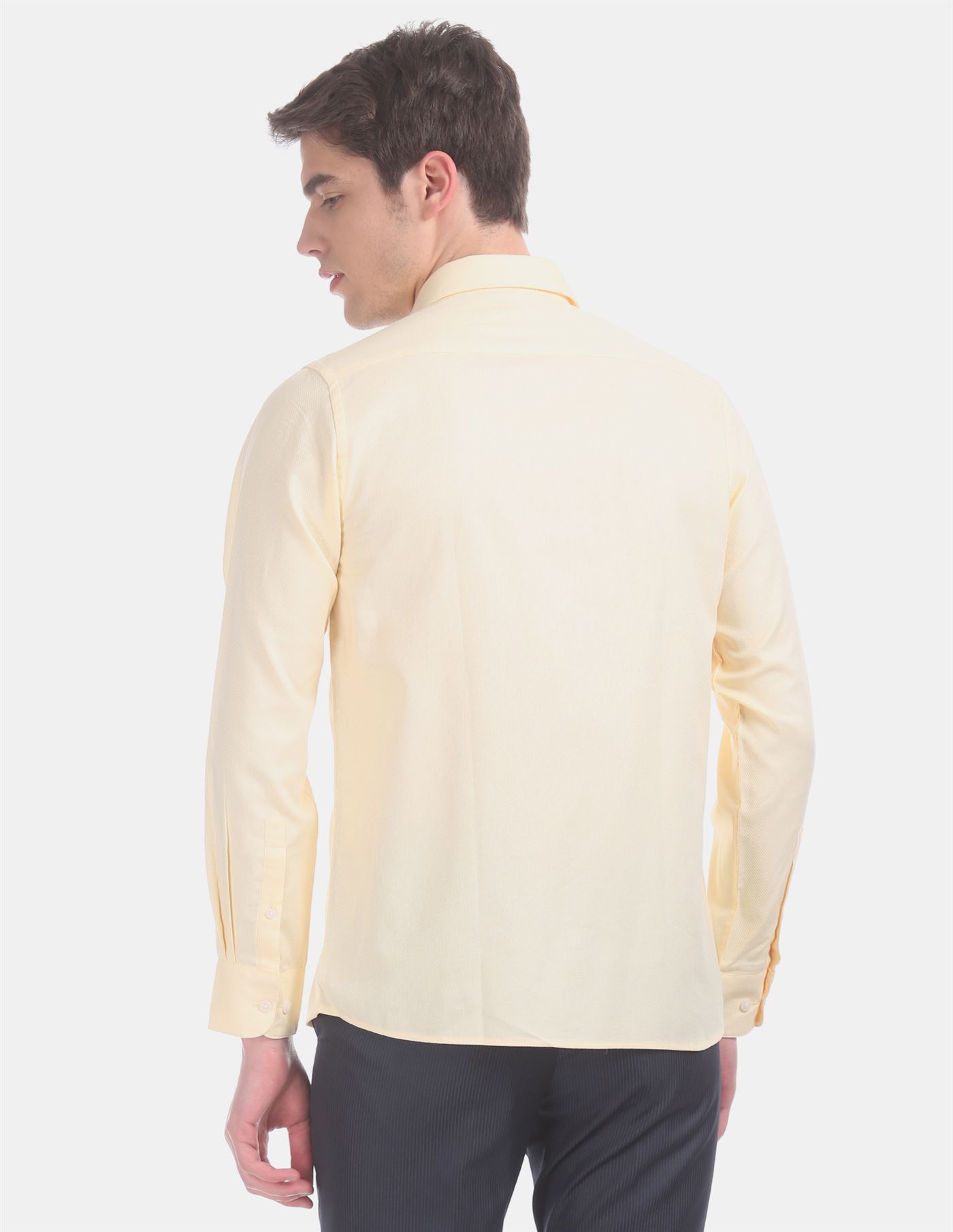 Arrow Men Formal Wear Yellow Shirt